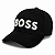 Boné Hugo Boss Aba Curvada Snapback Preto Logo Branco Bordado Unissex - Imagem 1