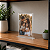 Display de Mesa em T Acrílico Transparente Dupla Face A5 15,5x21 cm - Imagem 1