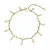 Pulseira Pendentes Folhas Vazadas Folheado a Ouro 18K - Imagem 1