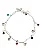 Pulseira Pendentes Concha do Mar e Strass Folheado Prata 1000 - Imagem 1