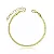 Pulseira Malha Serpente Fina 2mm Folheada a Ouro 18K - Imagem 1