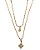 Colar Mix Duplo Trevo Banhado a Ouro 18k - Imagem 1