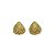 Brinco Concha com Esfera Banhado a Ouro 18k - Imagem 1