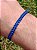 Pulseira Macrame Azul Regulável Fio de Seda Proteção Sabedoria e Clareza Mental - Imagem 3