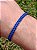 Pulseira Macrame Azul Regulável Fio de Seda Proteção Sabedoria e Clareza Mental - Imagem 2