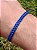 Pulseira Macrame Azul Regulável Fio de Seda Proteção Sabedoria e Clareza Mental - Imagem 1