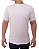 Camiseta Básica Lisa Malha Peruana Tipo Zara Branca - Imagem 1