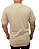 Camiseta Básica Lisa Malha Peruana Areia - Imagem 2
