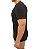 Camiseta Básica Lisa Malha Peruana Preta - Imagem 3