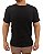 Camiseta Básica Lisa Malha Peruana Preta - Imagem 1