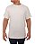 Camiseta Básica Lisa Malha Peruana Tipo Zara Off-White - Imagem 1