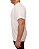 Camiseta Básica Lisa Malha Peruana Tipo Zara Off-White - Imagem 3