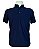 Camisa Polo Lisa Azul Marinho Malha Chinesa - Imagem 1