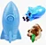 Brinquedo Porta Petisco Ração Foguete Interativo para Cães - Azul - Imagem 2