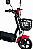 Bicicleta Elétrica Scooter Vermelha 500w 48v Bateria De Lítio - Imagem 4