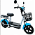 Bicicleta Elétrica Scooter 500w 48v Bateria De Lítio Azul Celeste - Imagem 1