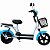 Bicicleta Elétrica Scooter 500w 48v Bateria De Lítio Azul Celeste - Imagem 2
