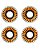 RODAS BONES WHEELS X-Formula Skateboard Wheels XF 52mm V5 Sidecut 95A 4pk - Imagem 2