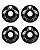 RODAS BONES original WHEELS X-Formula Dark Waters 52mm V5 Sidecut 99A Blk 4PK - Imagem 2