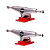 TRUCK INTRUDER, BOLT SOLID - 139MM - MID, SILVER/RED - Imagem 4