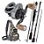 Kit Pesca Carretilha Zaire Makis Pochete Nizzu Vara 1,80mts - Imagem 1