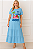 Vestido longo azul Rio - Imagem 1