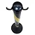 Pedestal Zebrado De Sinalização Preto e Amarelo 90cm - Imagem 3