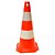 Kit 10 Cones De Sinalização Trânsito PVC 75cm Laranja e Branco - Plastcor - Imagem 2