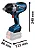 Chave De Impacto 18v Bosch Gds18v-1050h 3/4 60hz Sem Bateria E Sem Carregador Azul - Imagem 5
