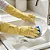 Kit 5un. Luvas Látex Natural Cano Longo Antialérgico - Danny - Imagem 3