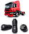 Manopla da alavanca do câmbio 8 marchas com interruptor Scania 114 124 164 94 R113 T113 - Imagem 1