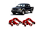 Jumelo conforto 2 unidades Ranger XLS Black / XLT Limited 1995 a 2012 Lift 2” - Imagem 1