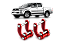 Jumelo conforto 2 unidades Hilux 1995 a 2015 - Imagem 1