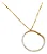 Colar Feminino Com Pingente Circular Dourado - Imagem 2