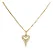 Colar Feminino Com Pingente De Coração Dourado - Imagem 2