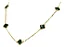 Colar Choker Feminino Com Pedras Verdes - Folha - Imagem 2