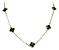 Colar Choker Feminino Com Pedras Verdes - Folha - Imagem 3