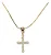 Colar Feminino Com Pingente De Cruz Dourado - Imagem 3