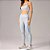 Legging Alto Giro Com Recortes e Silk SM25 Azul Cristalino - Imagem 7