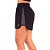 Shorts Poker Runner Vida Feminino Preto/Chumbo/Preto - Imagem 3