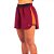 Shorts Poker Runner Vida Feminino Bordo/Laranja/Preto - Imagem 1