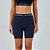 Bermuda Alto Giro Sport PR26 Feminina Azul Vinil - Imagem 1