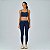 Legging Alto Giro Sport PR26 Feminina Azul Vinil - Imagem 3