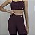 Legging Alto Giro Cós Canelado PR26 Vermelho Marsala - Imagem 3