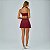Top Alto Giro Cós Canelado PR26 Vermelho Marsala - Imagem 4
