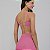 Top Alto Giro Eterno Liso Costas Decotado PR26 Rosa Feliz - Imagem 2