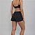 Shorts Alto Giro Sobreposto Eterno PR26 Feminino Preto - Imagem 2