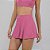 Saia-Shorts Alto Giro Eterna Sobreposta Evase P26 Rosa Feliz - Imagem 1