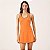 Vestido Colcci Slim Evasê Performace PR27 Laranja/Marrom/Off - Imagem 1
