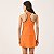 Vestido Colcci Slim Evasê Performace PR27 Laranja/Marrom/Off - Imagem 2